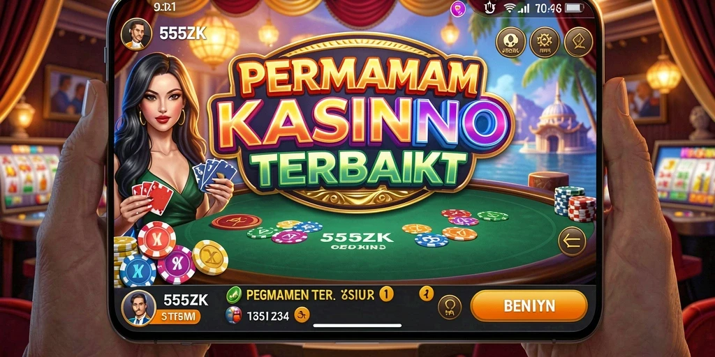 Tampilan permainan Kasino 555ZK yang menarik dan penuh aksi.