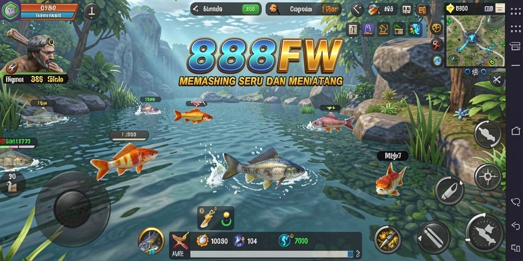 Gameplay memancing yang seru dan realistis dalam 888FW.