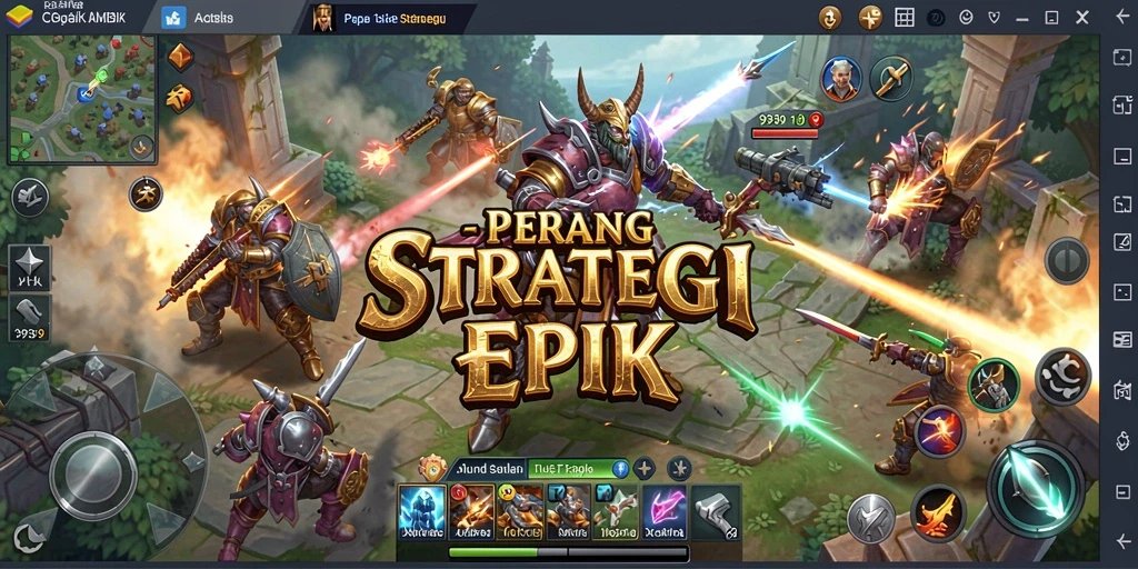 Tampilan gameplay <strong>9939</strong> dengan aksi pertempuran SLG yang mendebarkan.