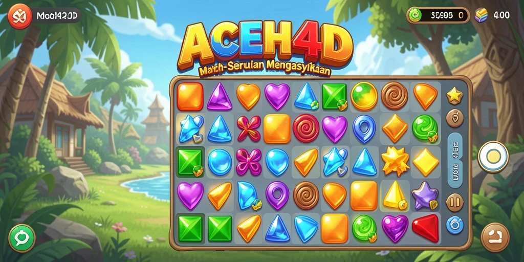 Tampilan gameplay ACEH4D yang berwarna-warni dan menarik.