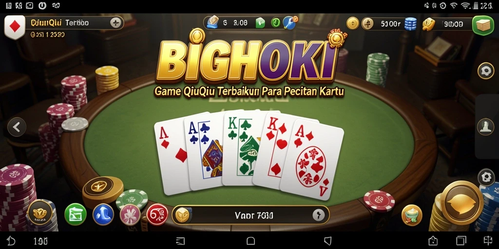 Screenshot gameplay QiuQiu BIGHOKI yang menyenangkan.