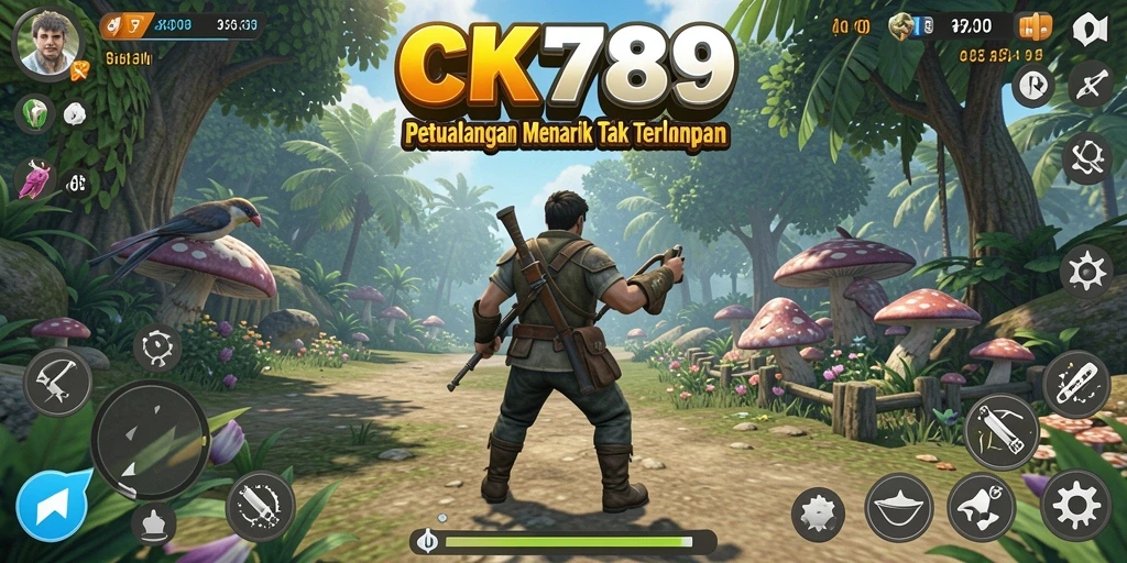 Tangkapan layar gameplay CK789 yang menunjukkan aksi petualangan mendebarkan.