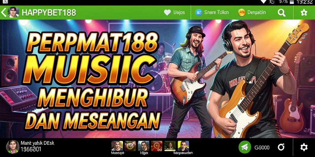 Screenshot <strong>HAPPYBET188</strong> menunjukkan gameplay musik yang seru dan menantang.