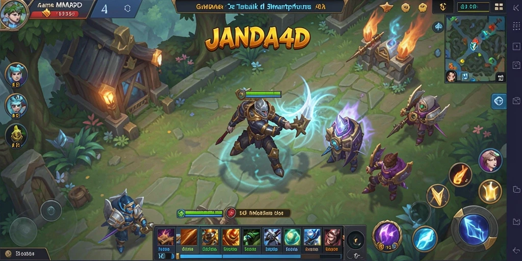 Tampilan gameplay JANDA4D dengan petualangan yang seru.