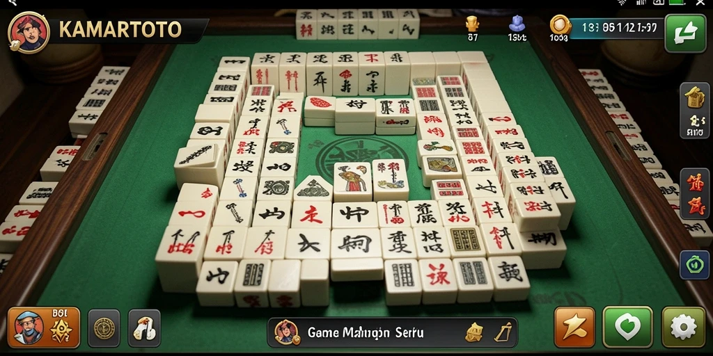 Tampilan screenshot KAMARTOTO menampilkan gameplay Mahjong yang menarik.