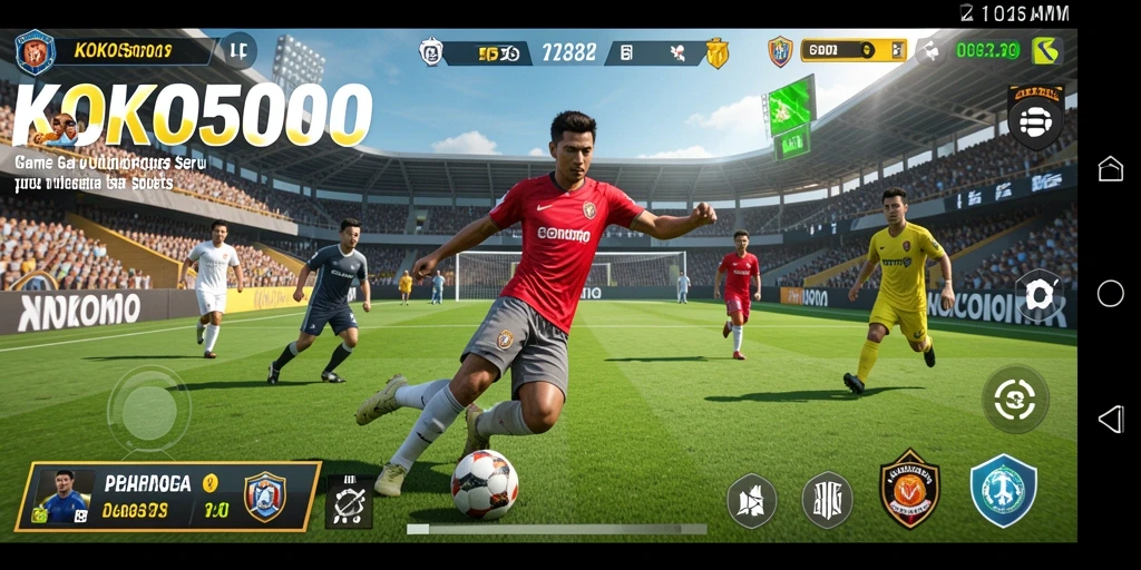 Tampilan gameplay seru KOKO5000 dengan aksi olahraga yang mendebarkan.