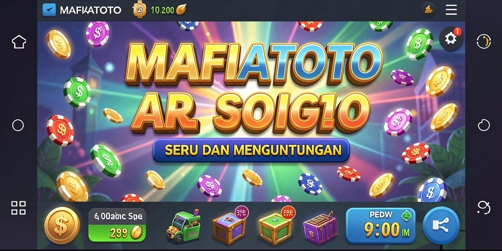 Screenshot gameplay MAFIATOTO menunjukkan keseruan putaran slot yang mengasyikkan.