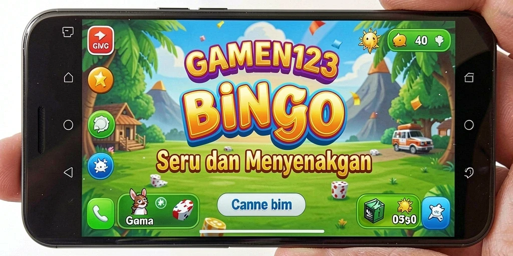 Tampilan gameplay MAMEN123 dengan suasana Bingo yang menggembirakan.