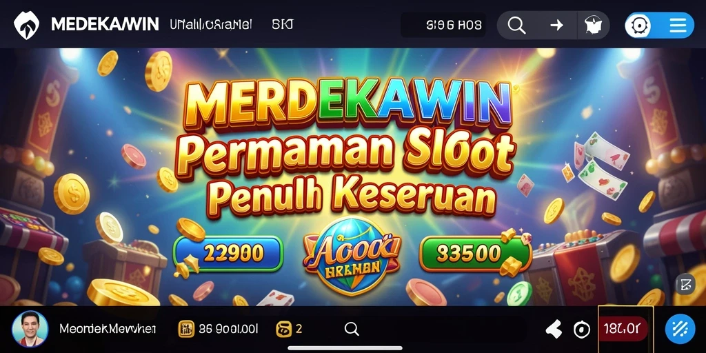 Screenshot gameplay Slot dengan tampilan memukau dari MERDEKAWIN