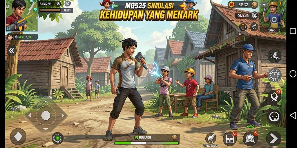 Menggambarkan gameplay menarik dari MG525 yang penuh dengan simulasi kehidupan.