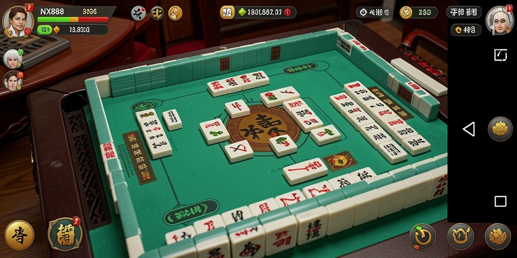 Tampilan permainan Mahjong yang menarik di NX888.