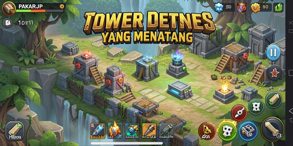 Tangkapan layar menampilkan gameplay menegangkan dalam PAKARJP.