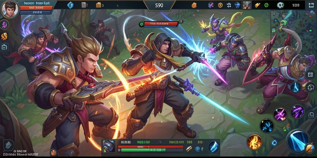 Tampilan gameplay seru dalam S80, aksi bertarung penuh strategi.