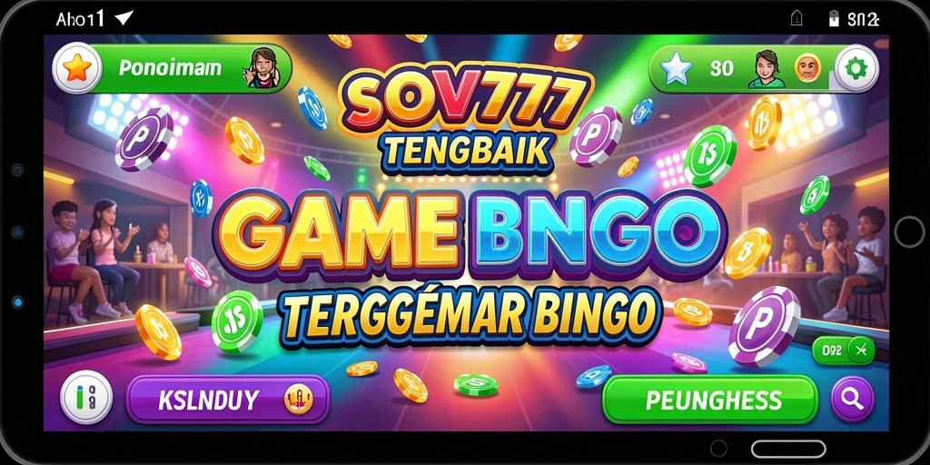 Tampilan menarik dari gameplay Bingo SOV777 yang mengasyikkan.