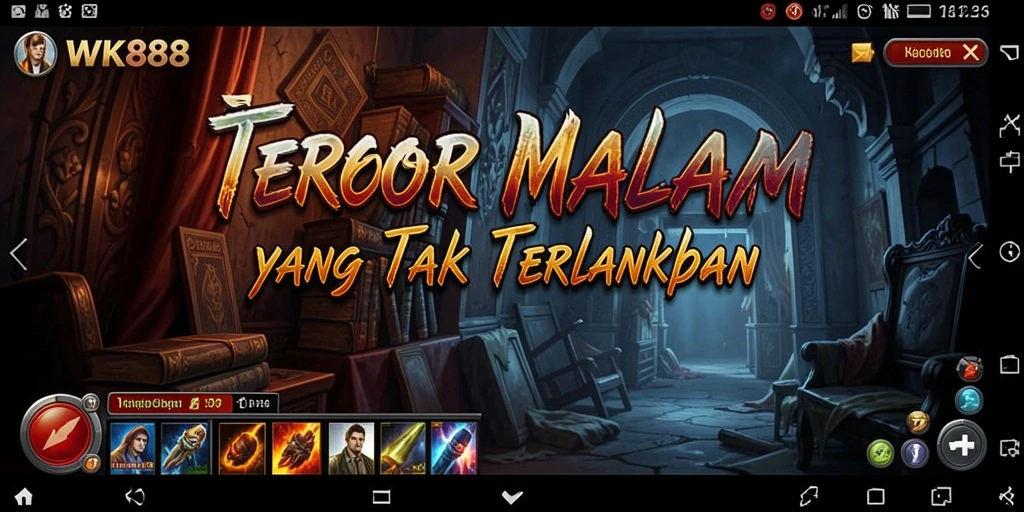 Screenshot gameplay Horror menampilkan suasana mencekam di dalam game WK888.