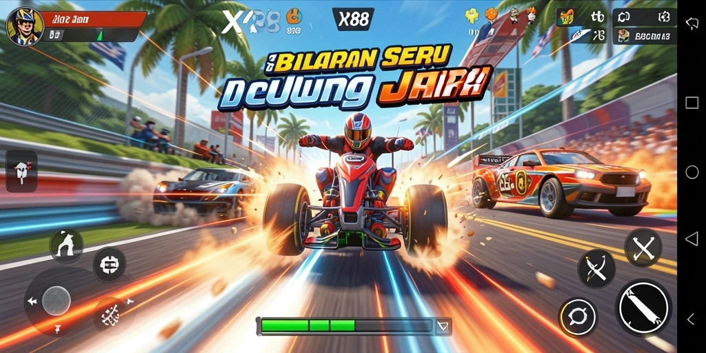 Gameplay XR88 yang mengasyikkan dan penuh adrenalin.